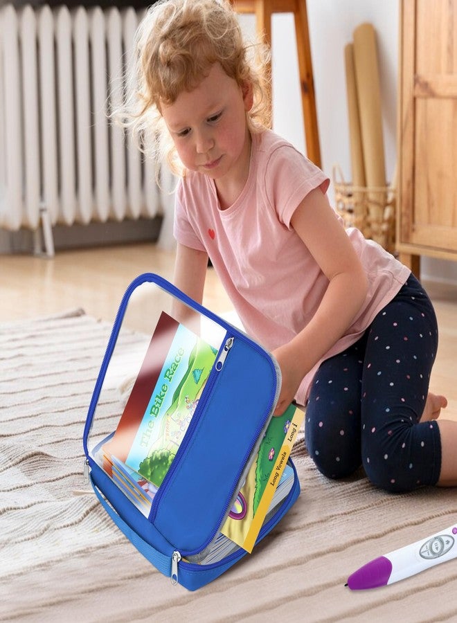 Annmore Carrying Case Compatible with Leapfrog LeapReader System Learn-to-Read 10 Book Mega Pack, Blue - Image 5